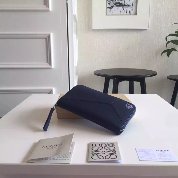 2016SS LOEWE ロエベスーパーコピー 長財布 122 N89 F13 5110 PUZZLE NAVY BLUE 122N89.F13