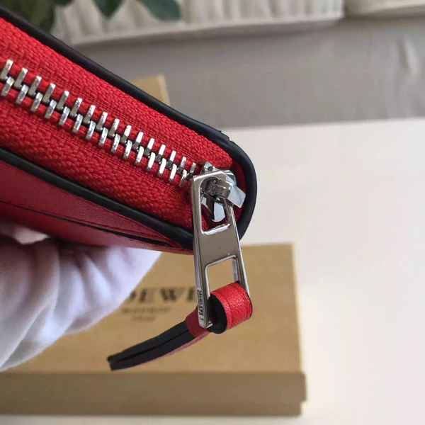 2016SS LOEWE UZZLE ロエベスーパーコピー ラウンドジップ長財布☆RED