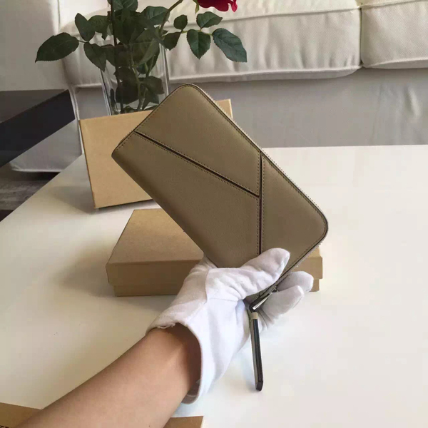 2016SS LOEWE ロエベスーパーコピー 長財布 122 N89 F13 2630 PUZZLE STONE-グレー
