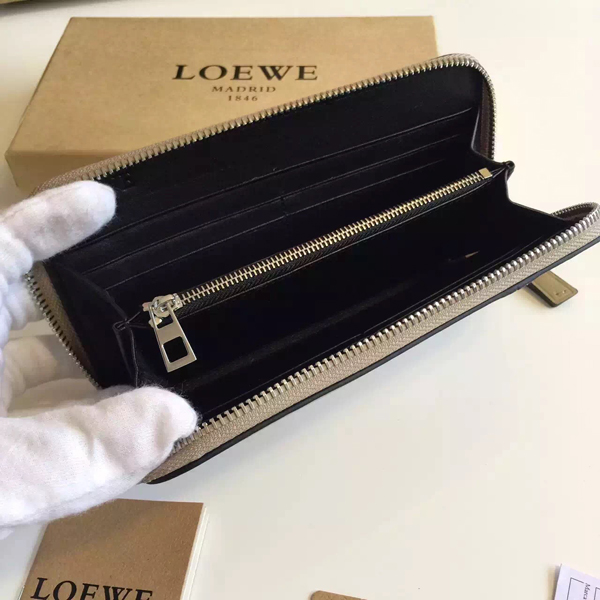 2016SS LOEWE ロエベスーパーコピー 長財布 122 N89 F13 2630 PUZZLE STONE-グレー