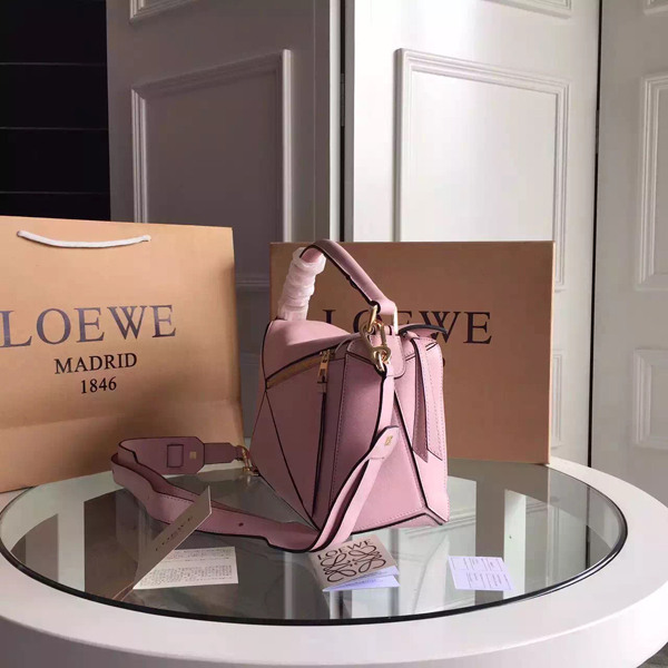 LOEWE 2016SS話題のロエベスーパーコピー パズルバッグ★ライトピンク