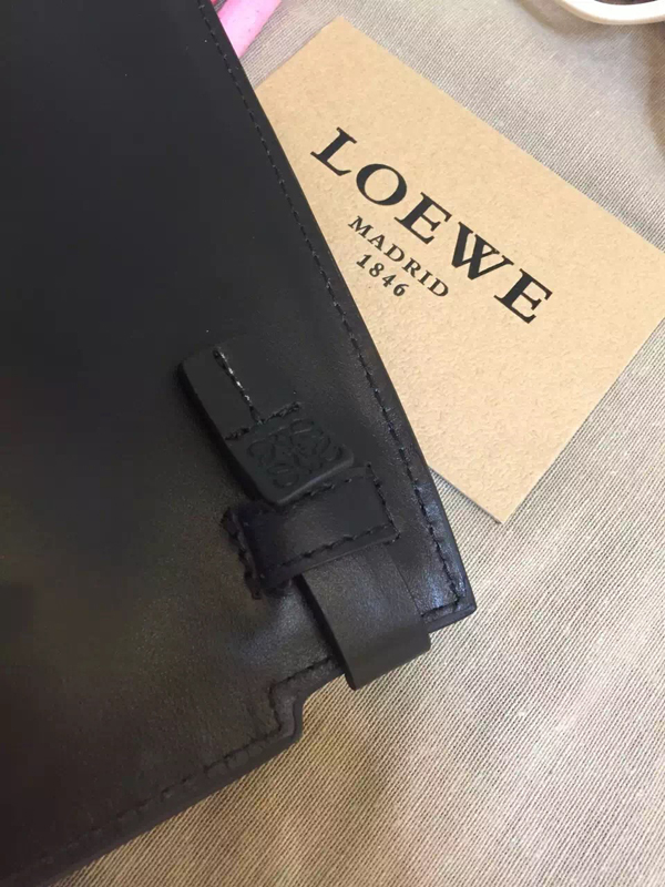 2016春夏新作 LOEWE ロエベスーパーコピー クラッチバッグ ミディアム BLACK ブラック T POUCH 109 54 K36 2030 1100