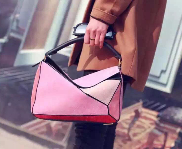 2016春夏新作 ロエベスーパーコピー 15-16AW LOEWE パズルスエードショルダーバッグ 32261BNK74