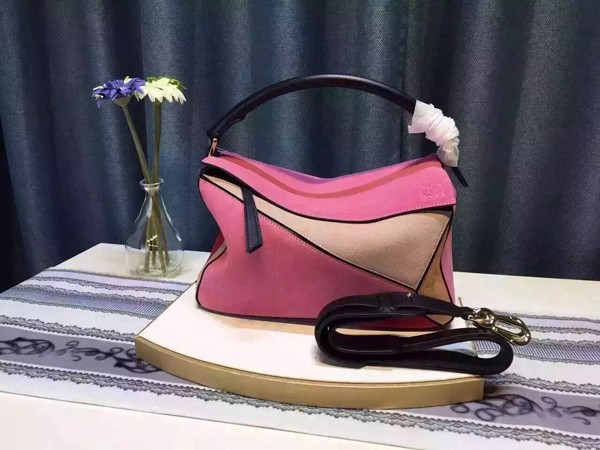 2016春夏新作 ロエベスーパーコピー 15-16AW LOEWE パズルスエードショルダーバッグ 32261BNK74