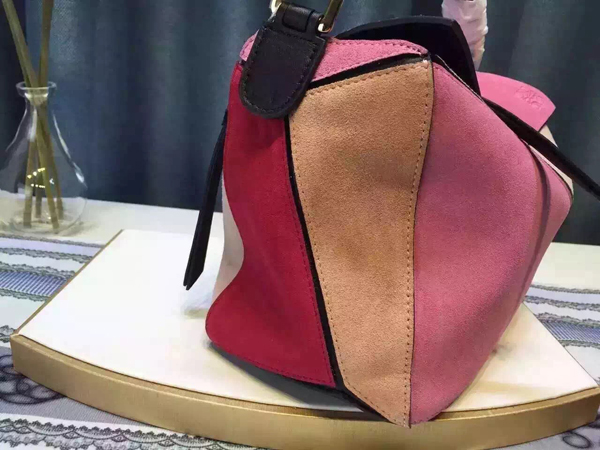 2016春夏新作 ロエベスーパーコピー 15-16AW LOEWE パズルスエードショルダーバッグ 32261BNK74