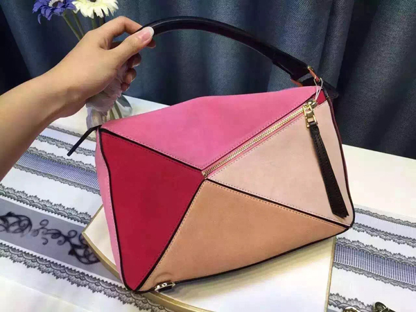 2016春夏新作 ロエベスーパーコピー 15-16AW LOEWE パズルスエードショルダーバッグ 32261BNK74