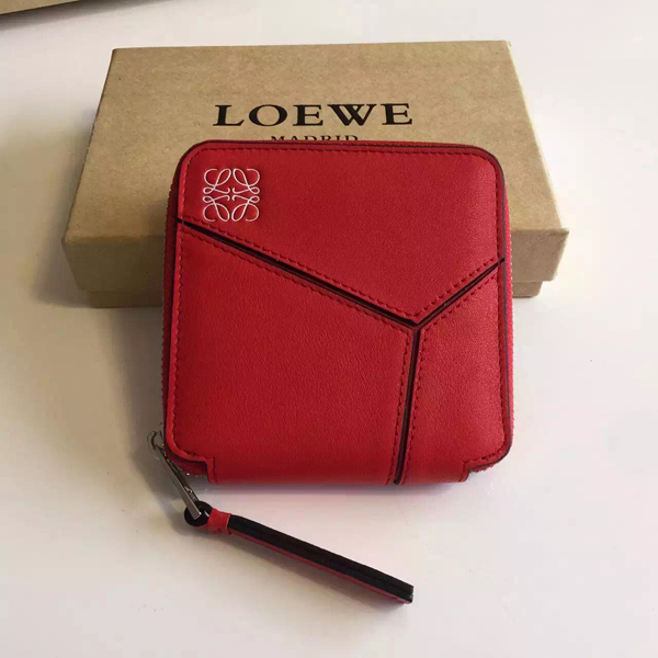 2016新作 ☆LOEWE☆PUZZLE ロエベスーパーコピー スモールウォレット Red