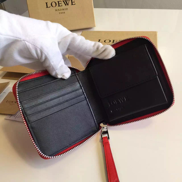 2016新作 ☆LOEWE☆PUZZLE ロエベスーパーコピー スモールウォレット Red