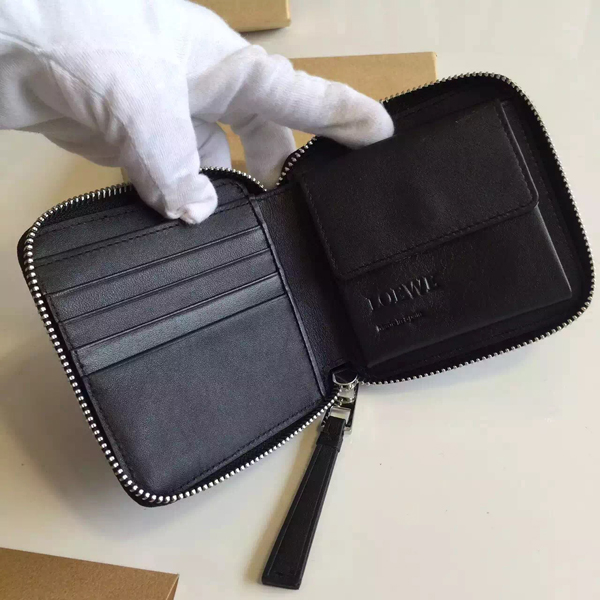 2016新作 ☆LOEWE☆PUZZLE ロエベスーパーコピー スモールウォレット Black★最新作★