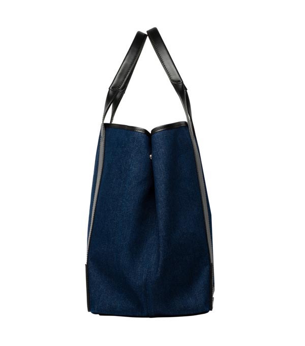 SS16新色大人可愛いバレンシアガスーパーコピー BALENCIAGA NAVY CABAS☆大きめ人気デニム*ネイビーカバ M