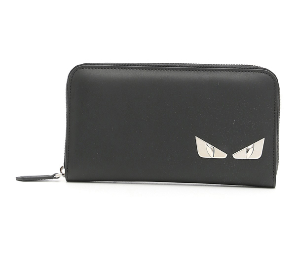 新作【フェンディスーパーコピー FENDI】BAG BUGS Zip Wallet Black
