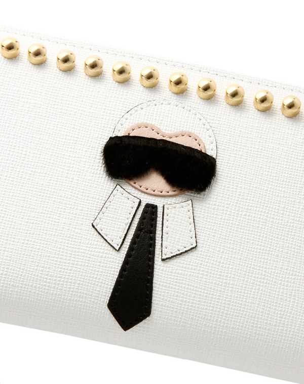 フェンディスーパーコピー FENDI ラウンドファスナー長財布 ホワイト KARLITO カーリト 8M0299 7MP F01Y8