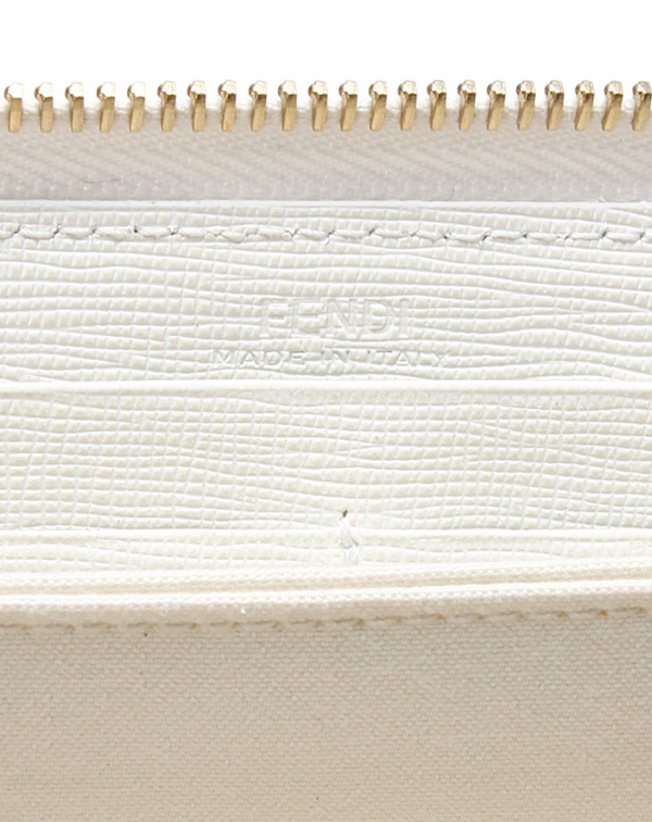 フェンディスーパーコピー FENDI ラウンドファスナー長財布 ホワイト KARLITO カーリト 8M0299 7MP F01Y8