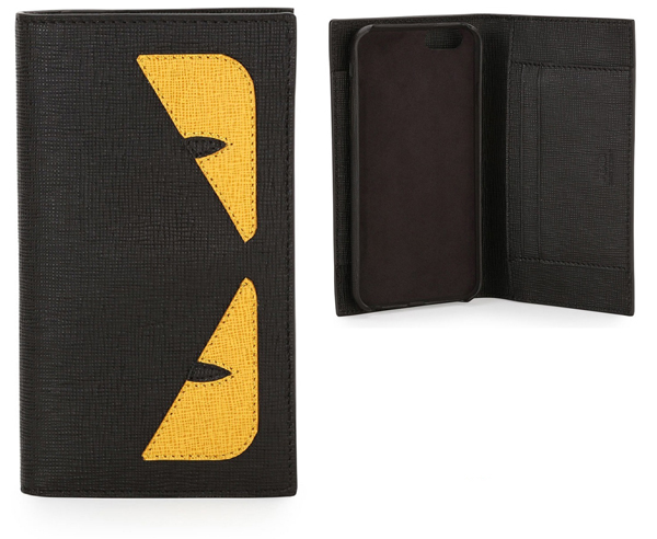 新作モンスターアイ折りたたみ式携帯ケース【フェンディスーパーコピー FENDI】ブラック