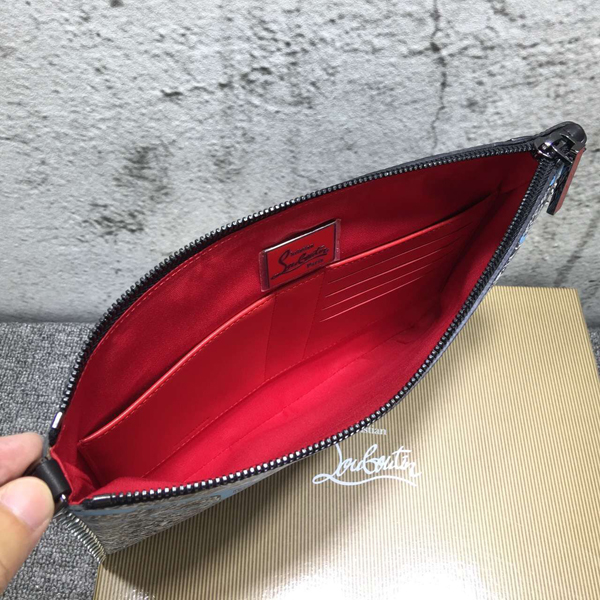 2016-17AW クリスチャン ルブタン コピー Christian Louboutin Peter Pouch クラッチバッグ Etain 1145048-0001-CM57