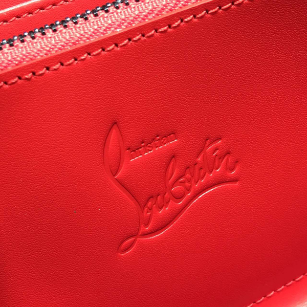 2016-17AW クリスチャン ルブタン コピー Christian Louboutin☆大人気*Panettone スタッズ Spikes*ラウンド スパイクウォレット 長財布 黒 1165065