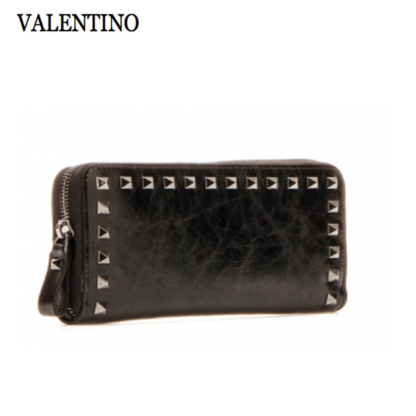 16AW VALENTINO ヴァレンティノスーパーコピー ロックスタッズ クラクリュール 長財布 LW0P0645 VKK0NO