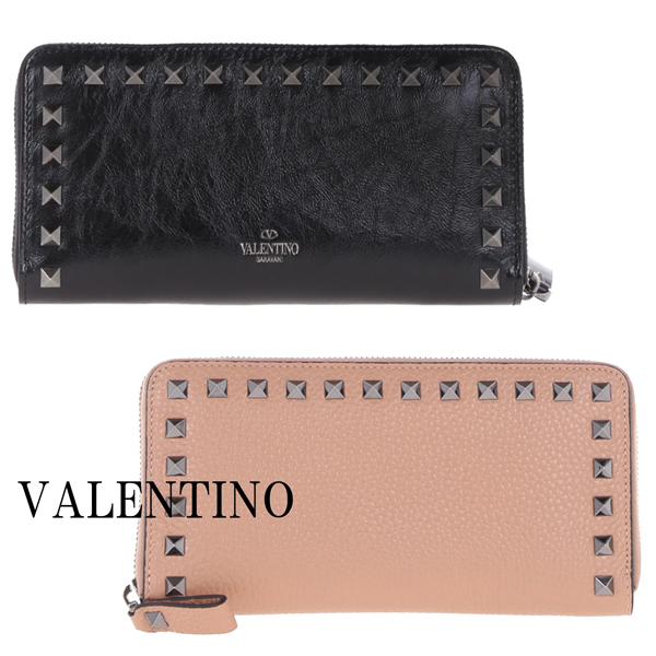 16-17AW VALENTINO ヴァレンティノスーパーコピー ロックスタッド長財布 LW0P0645VKK 0NO