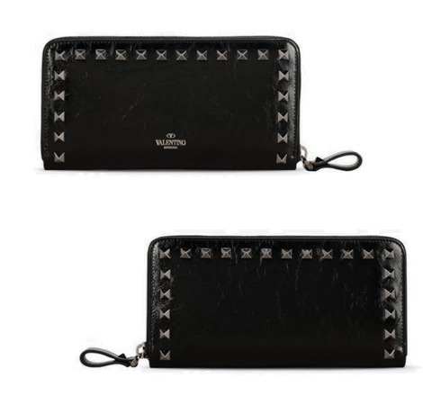 16-17AW VALENTINO ヴァレンティノスーパーコピー ロックスタッド長財布 LW0P0645VKK 0NO