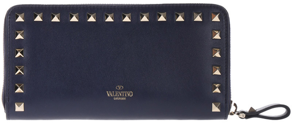 ★VALENTINO★【2017秋冬】ヴァレンティノスーパーコピー Rockstudジップ長財布