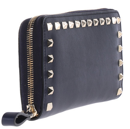 ★VALENTINO★【2017秋冬】ヴァレンティノスーパーコピー Rockstudジップ長財布