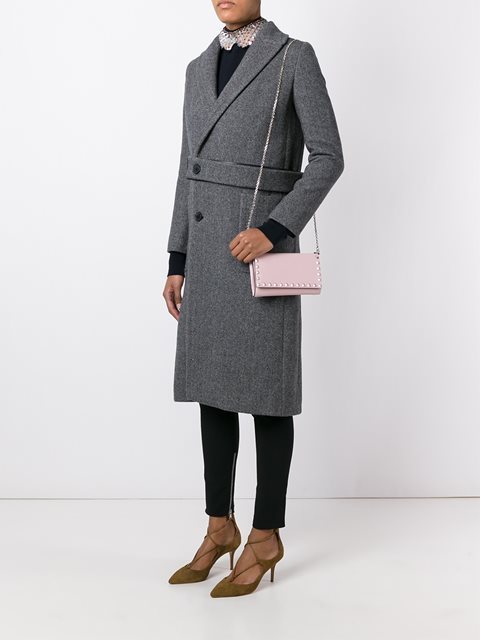 2016-17AW VALENTINO ヴァレンティノスーパーコピー 長財布 チェーン付き ピンク