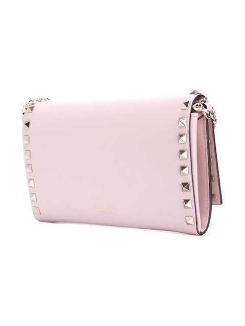 2016-17AW VALENTINO ヴァレンティノスーパーコピー 長財布 チェーン付き ピンク