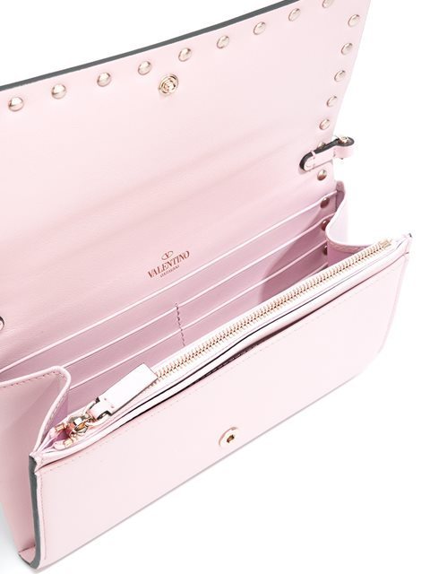 2016-17AW VALENTINO ヴァレンティノスーパーコピー 長財布 チェーン付き ピンク
