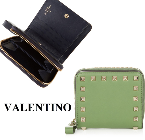 2016-17AW VALENTINO(ヴァレンティノスーパーコピー) 折り畳みコンパクトウォレット☆