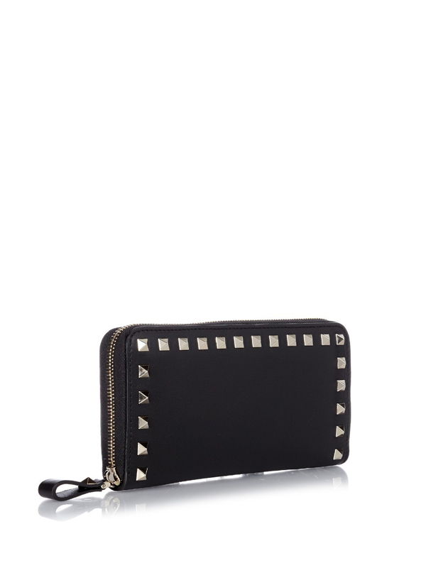 2016-17AW [VALENTINO] ヴァレンティノスーパーコピー ロックスタッズ ジップラウンド レザーウォレット