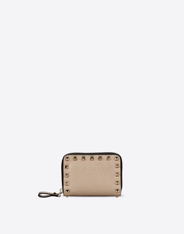2017新作 ★VALENTINO★ヴァレンティノスーパーコピー ロックスタッズアルチェ型コインパース KW2P0358VUE S69