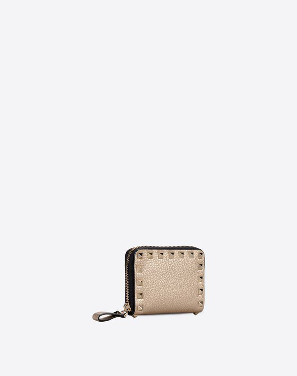 2017新作 ★VALENTINO★ヴァレンティノスーパーコピー ロックスタッズアルチェ型コインパース KW2P0358VUE S69
