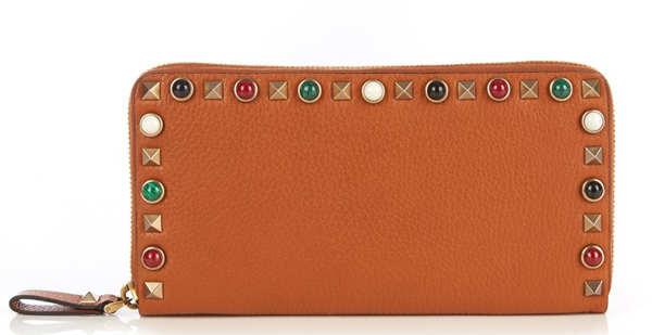 2017新作  ヴァレンティノスーパーコピー VALENTINORockstud leather wallet