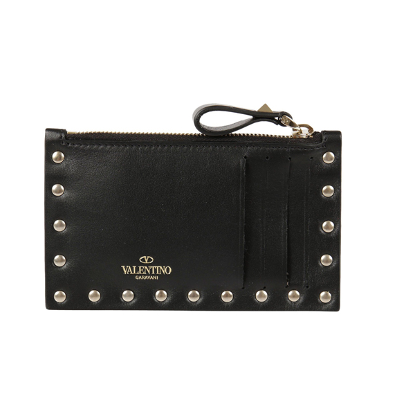 2017新作 ヴァレンティノスーパーコピー 【VALENTINO】ロックスタッズカードケース