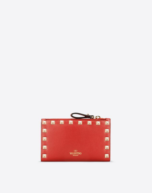 2017新作 ★VALENTINO★ヴァレンティノスーパーコピー ロックスタッズコイン＆カードケース LW2P0605BOL 0RO