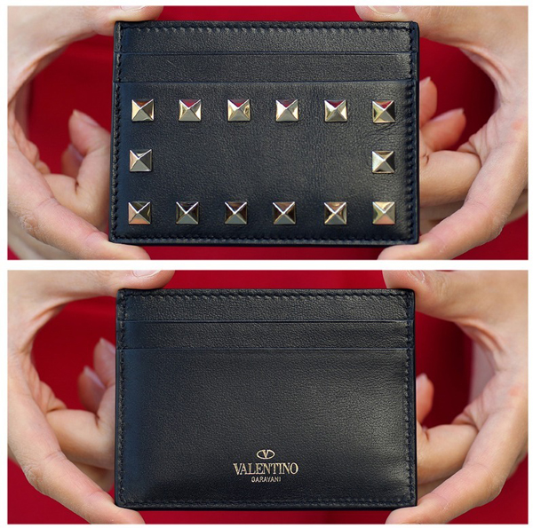 2017新作 VALENTINO★ヴァレンティノスーパーコピー ロックスタッド カードケース 16FW LW2P0486.BOL