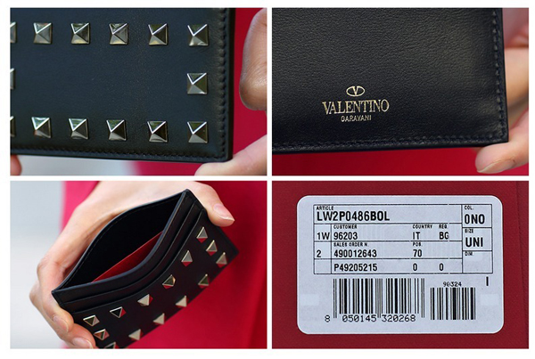 2017新作 VALENTINO★ヴァレンティノスーパーコピー ロックスタッド カードケース 16FW LW2P0486.BOL
