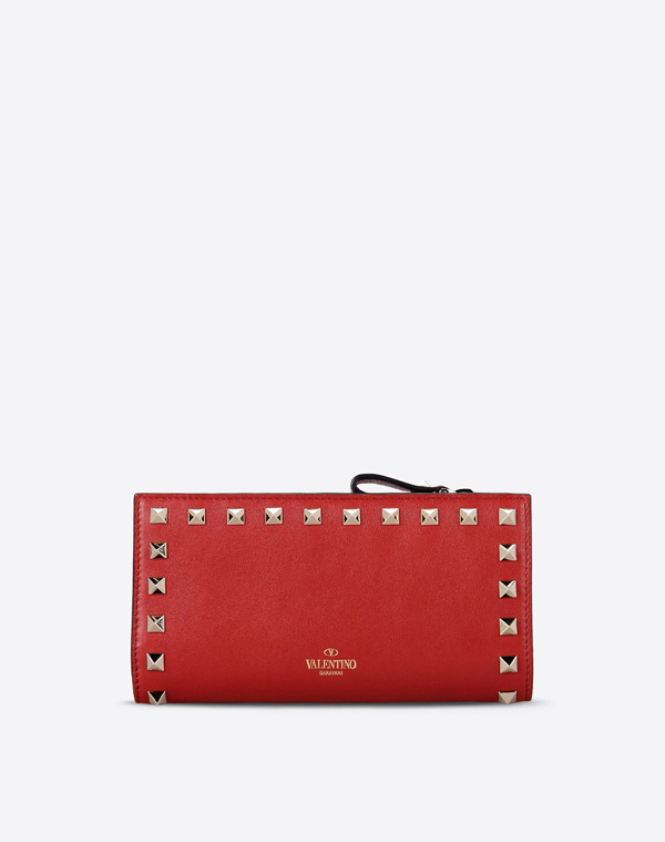 2017新作 ★VALENTINO★ヴァレンティノスーパーコピー オシャレののロックスタッズ長財布 KW2P0301BOL 0RO