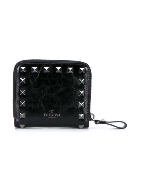 2017新作 ヴァレンティノスーパーコピー VALENTINO Rockstud compact wallet ヴァレンティノ★財布