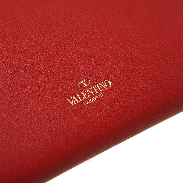 ヴァレンティノスーパーコピー VALENTINO 16AW ロックスタッド 長財布/クラッチバック_RED LW0P0225 0RO