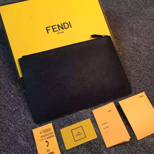 【フェンディクラッチスーパーコピー FENDI】モンスターアイ　クラッチバッグ　BK