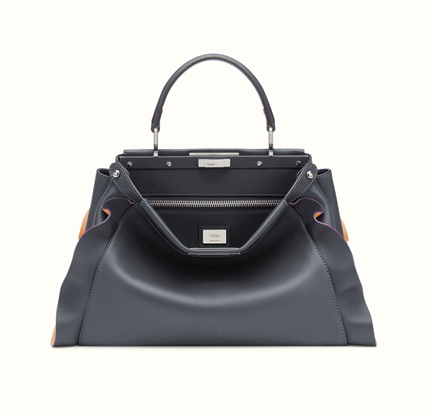 新作【フェンディスーパーコピー FENDI】フリル Wave Regular Peekaboo Black 8BN290I8MF06MR
