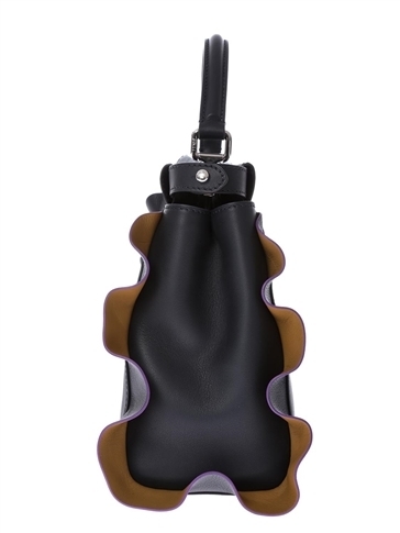 新作【フェンディスーパーコピー FENDI】フリル Wave Regular Peekaboo Black 8BN290I8MF06MR