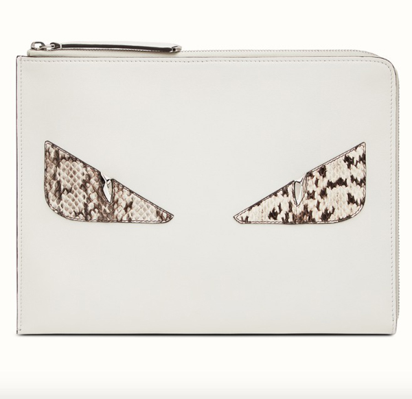作！フェンディクラッチスーパーコピー FENDI☆iPadも入るCRAYONS モンスタークラッチバッグ 8M03705RRF02T1