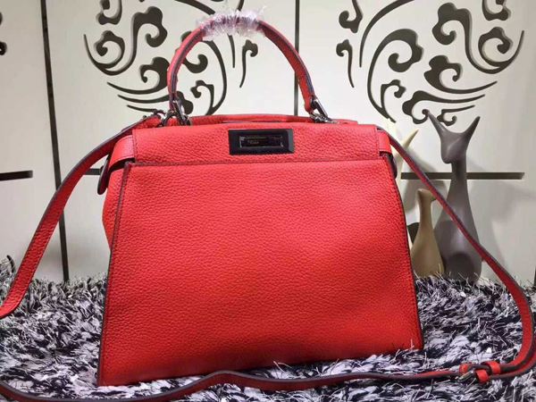 フェンディスーパーコピー FENDI ★人気 SELLERIA PEEKABOO レギュラーサイズ Red 8BN290Q0JF0N7A