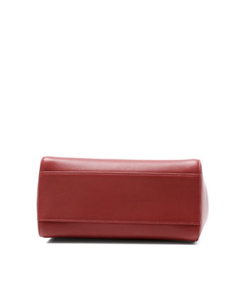 FENDIフェンディスーパーコピー ショルダー付 ハンドバッグ ミニ レッド PEEKABOO フリルピー8BN244 7RK F02T4 