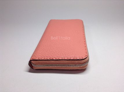 ☆FENDIフェンディスーパーコピー☆ラウンドジップ長財布SELLERIA☆ピーチ☆