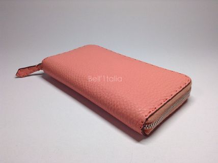 ☆FENDIフェンディスーパーコピー☆ラウンドジップ長財布SELLERIA☆ピーチ☆