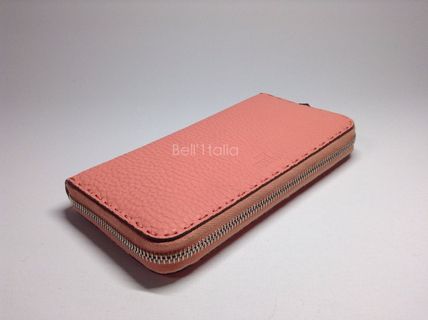 ☆FENDIフェンディスーパーコピー☆ラウンドジップ長財布SELLERIA☆ピーチ☆