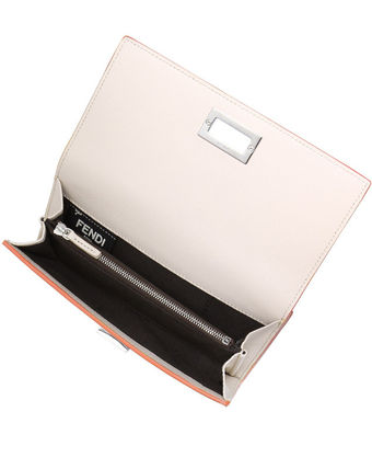FENDI/フェンディスーパーコピー★ロック式×２つ折り財布 ★新作 ブルー/ブラウン